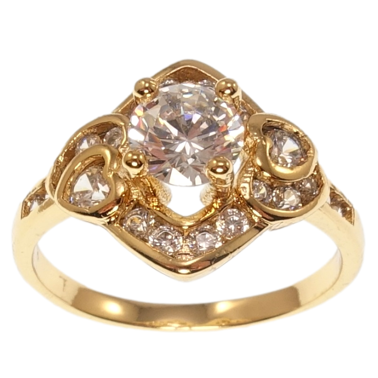 Кольцо Xuping Позолота 18K Романтизм фото №13 Кольцо Xuping Позолота 18K Романтизм фото №13