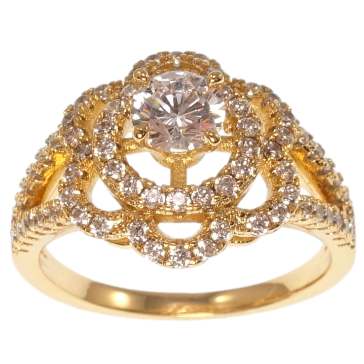 Кольцо Xuping Позолота 18K Цветок фото №9 Кольцо Xuping Позолота 18K Цветок фото №9
