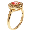 Кольцо Xuping Позолота 18K Розовый кристалл в обрамлении циркония фото №2 Кольцо Xuping Позолота 18K Розовый кристалл в обрамлении циркония фото №2