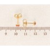 Серьги Xuping Позолота 18K пусеты Красный Глаз Фатимы, эмаль ø 4мм фото №3 Серьги Xuping Позолота 18K пусеты Красный Глаз Фатимы, эмаль ø 4мм фото №3