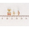 Серьги Xuping Позолота 18K пусеты Ромбы красный Глаз Фатимы, эмаль 8х8мм фото №2 Серьги Xuping Позолота 18K пусеты Ромбы красный Глаз Фатимы, эмаль 8х8мм фото №2