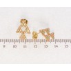 Серьги Xuping Позолота 18K пусеты Елочки с цветной эмалью фото №2