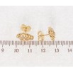 Серьги Xuping Позолота 18K пусеты Фигурные с цирконием фото №2 Серьги Xuping Позолота 18K пусеты Фигурные с цирконием фото №2