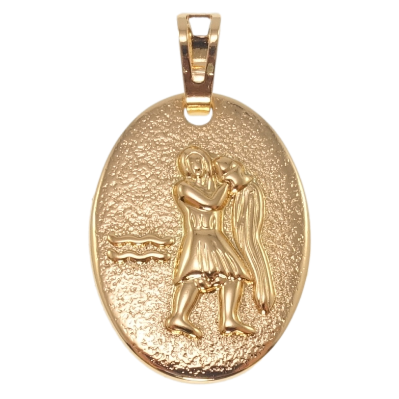 Кулон Xuping Позолота 18K Знак Зодіаку Водолій для ланцюжка до 6мм фото №19 Кулон Xuping Позолота 18K Знак Зодіаку Водолій для ланцюжка до 6мм фото №19