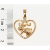 Кулон Xuping Позолота 18K Сердце Знак Восточного Зодиака Кролик для цепочки до 6мм фото №2 Кулон Xuping Позолота 18K Сердце Знак Восточного Зодиака Кролик для цепочки до 6мм фото №2