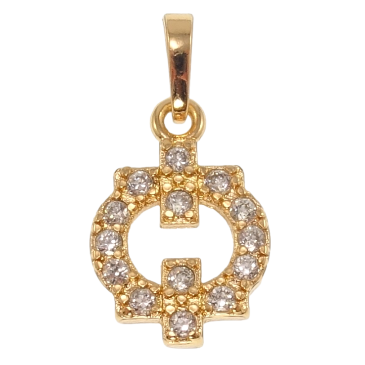 Кулон Xuping Позолота 18K Декоративное колечко с инкрустацией цирконием для цепочки до 5мм фото №23