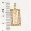 Кулон Xuping Позолота 18K Меандровый орнамент с инкрустацией цирконием для цепочки до 5мм фото №2