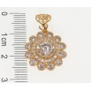 Кулон Xuping Позолота 18K Кристальный цветок для цепочки до 5мм фото №2 Кулон Xuping Позолота 18K Кристальный цветок для цепочки до 5мм фото №2