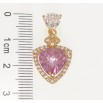 Кулон Xuping Позолота 18K Розовый фианит с цирконием для цепочки до 3мм фото №2 Кулон Xuping Позолота 18K Розовый фианит с цирконием для цепочки до 3мм фото №2