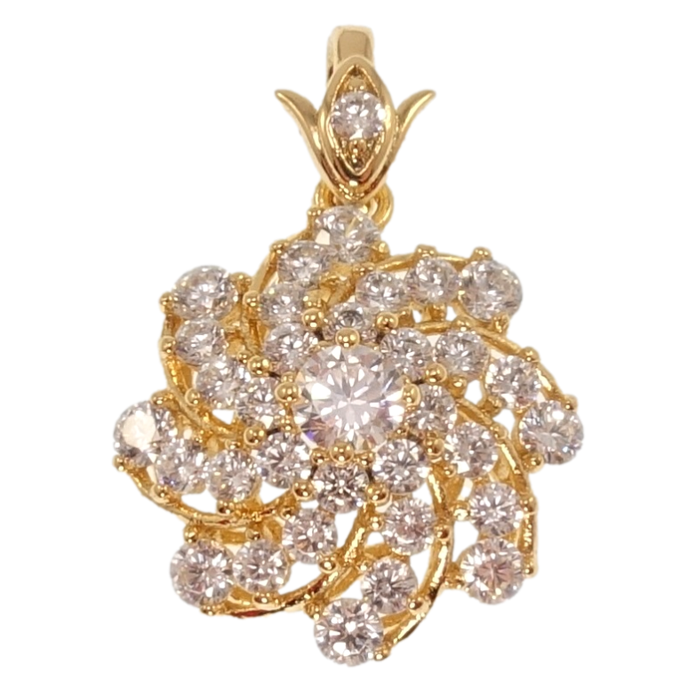 Кулон Xuping Позолота 18K Інкрустація цирконієм для ланцюжка до 4мм фото №20 Кулон Xuping Позолота 18K Інкрустація цирконієм для ланцюжка до 4мм фото №20