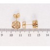 Серьги Xuping Позолота 18K пусеты Песочный фианит в ободковой оправе ø 9мм фото №2 Серьги Xuping Позолота 18K пусеты Песочный фианит в ободковой оправе ø 9мм фото №2