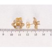 Сережки Xuping Позолота 18K пусети Квіточки фото №2 Сережки Xuping Позолота 18K пусети Квіточки фото №2