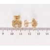 Серьги Xuping Позолота 18K пусеты Цветочки с цирконием фото №2 Серьги Xuping Позолота 18K пусеты Цветочки с цирконием фото №2