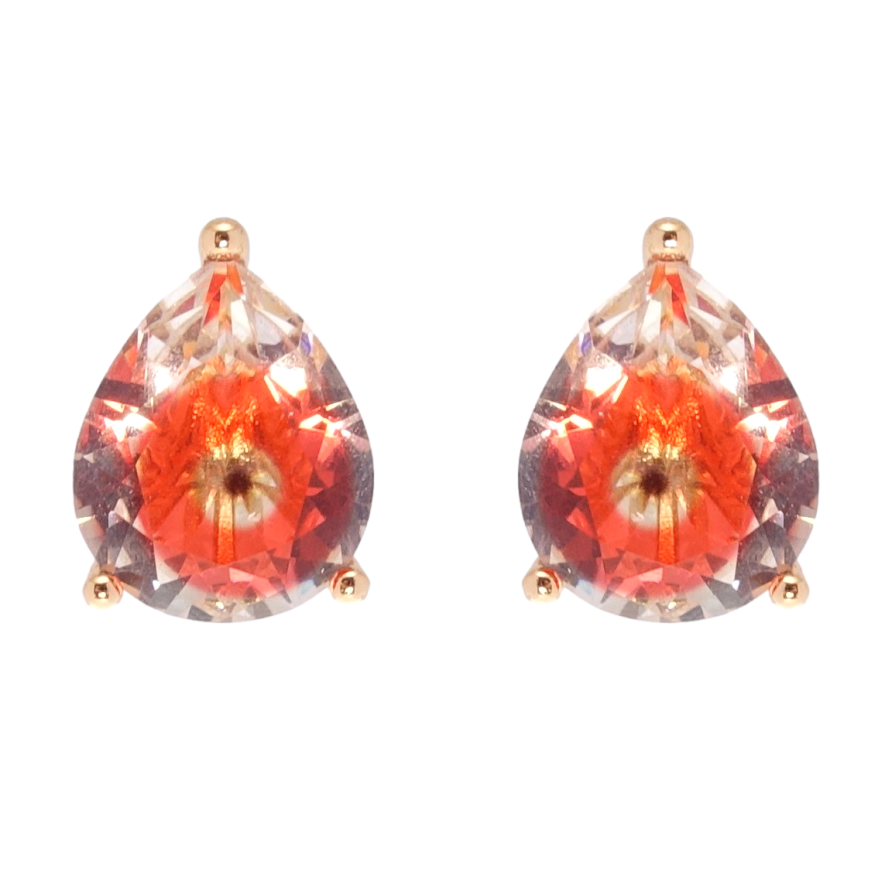 Серьги Xuping Позолота 18K пусеты Фианиты фото №1 Серьги Xuping Позолота 18K пусеты Фианиты фото №1