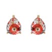 Серьги Xuping Позолота 18K пусеты Фианиты фото №2 Серьги Xuping Позолота 18K пусеты Фианиты фото №2