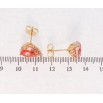 Серьги Xuping Позолота 18K пусеты Фианиты фото №3 Серьги Xuping Позолота 18K пусеты Фианиты фото №3