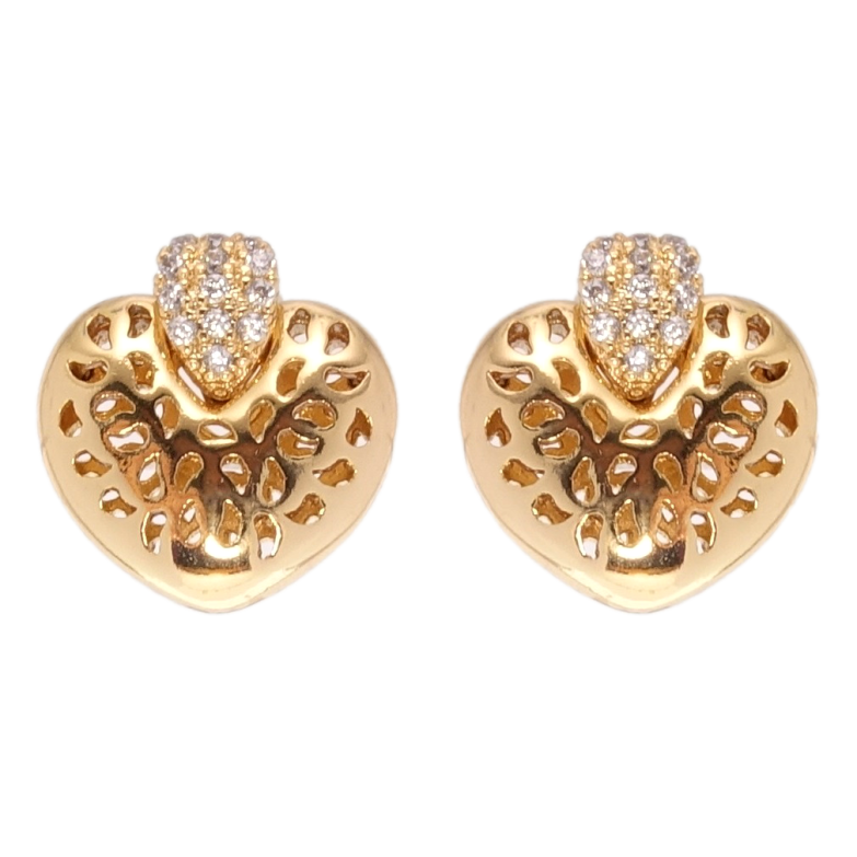 Сережки Xuping Позолота 18K пусети Різні серця фото №11 Сережки Xuping Позолота 18K пусети Різні серця фото №11
