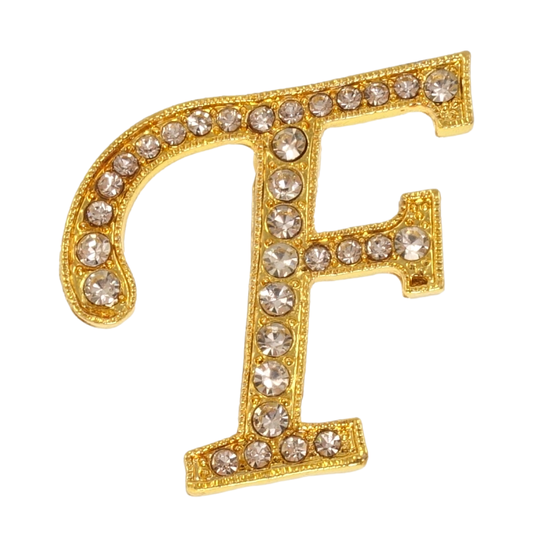 Брошка Літера F фото №2