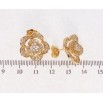 Сережки Xuping Позолота 18K пусети Квіточки фото №2 Сережки Xuping Позолота 18K пусети Квіточки фото №2