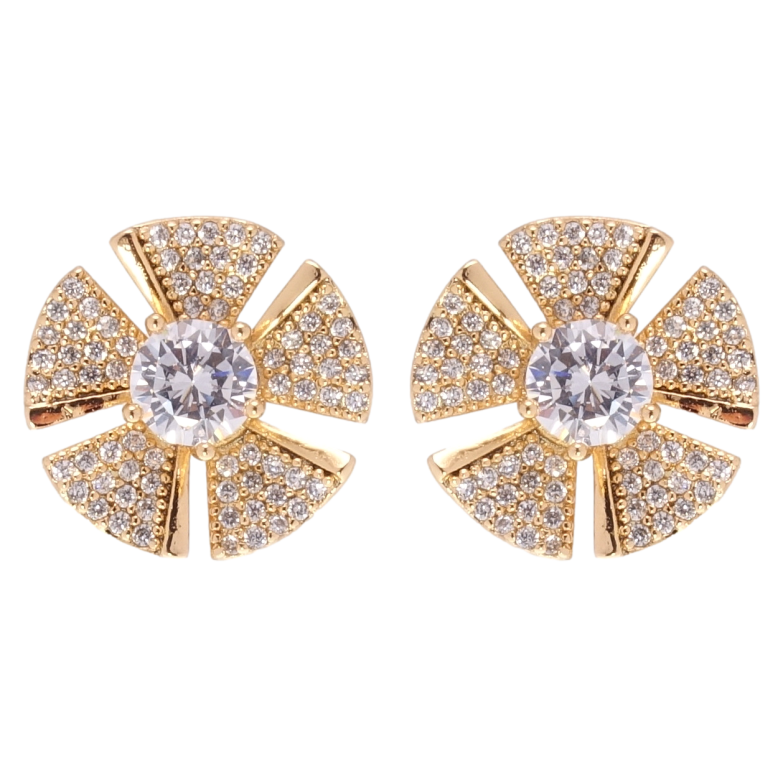 Сережки Xuping Позолота 18K пусети Квіточки фото №16 Сережки Xuping Позолота 18K пусети Квіточки фото №16
