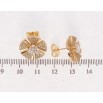 Сережки Xuping Позолота 18K пусети Квіточки фото №2 Сережки Xuping Позолота 18K пусети Квіточки фото №2