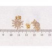 Серьги Xuping Позолота 18K пусеты Кристальные звезды фото №2