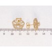 Серьги Xuping Позолота 18K пусеты Цветочки с инкрустацией цирконием фото №2 Серьги Xuping Позолота 18K пусеты Цветочки с инкрустацией цирконием фото №2