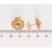 Сережки Xuping Позолота 18K пусети Квіточки фото №2 Сережки Xuping Позолота 18K пусети Квіточки фото №2