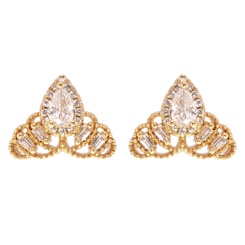 Сережки Xuping Позолота 18K пусети Інкрустація цирконієм фото №18 Сережки Xuping Позолота 18K пусети Інкрустація цирконієм фото №18