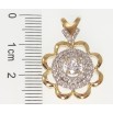 Кулон Xuping Позолота 18K + Родій Квітка для ланцюжка до 4мм фото №2 Кулон Xuping Позолота 18K + Родій Квітка для ланцюжка до 4мм фото №2