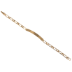 Браслет Xuping Позолота 18K Плетение Фигаро с вставкой длина 19см х 5мм фото №2 Браслет Xuping Позолота 18K Плетение Фигаро с вставкой длина 19см х 5мм фото №2