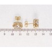 Серьги Xuping Позолота 18K пусеты Фианиты в обрамлении циркония фото №2 Серьги Xuping Позолота 18K пусеты Фианиты в обрамлении циркония фото №2