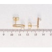 Сережки Xuping Позолота 18K пусети Інкрустація цирконієм з перлами фото №2