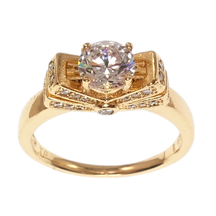 Кольцо Xuping Позолота 18K Инкрустация цирконий фото №22 Кольцо Xuping Позолота 18K Инкрустация цирконий фото №22