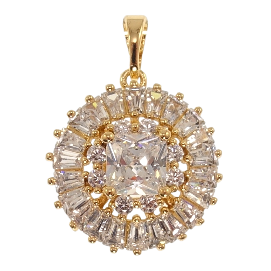 Кулон Xuping Позолота 18K Инкрустация цирконием для цепочки до 5мм фото №1 Кулон Xuping Позолота 18K Инкрустация цирконием для цепочки до 5мм фото №1