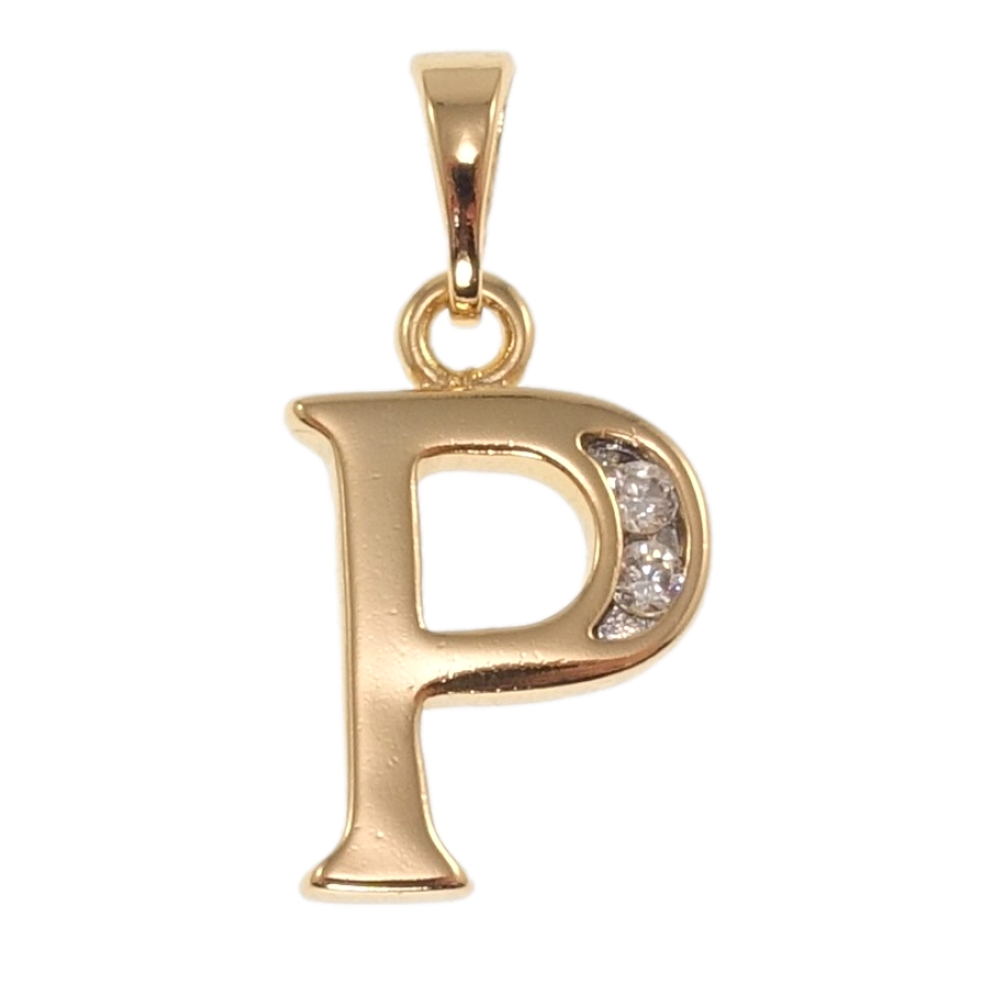 Кулон Xuping Позолота 18K + Родий Буква P для цепочки до 5мм фото №1 Кулон Xuping Позолота 18K + Родий Буква P для цепочки до 5мм фото №1