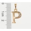 Кулон Xuping Позолота 18K + Родий Буква P для цепочки до 5мм фото №2 Кулон Xuping Позолота 18K + Родий Буква P для цепочки до 5мм фото №2