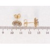 Серьги Xuping Позолота 18K пусеты Инкрустация цирконием ø 11мм фото №2 Серьги Xuping Позолота 18K пусеты Инкрустация цирконием ø 11мм фото №2