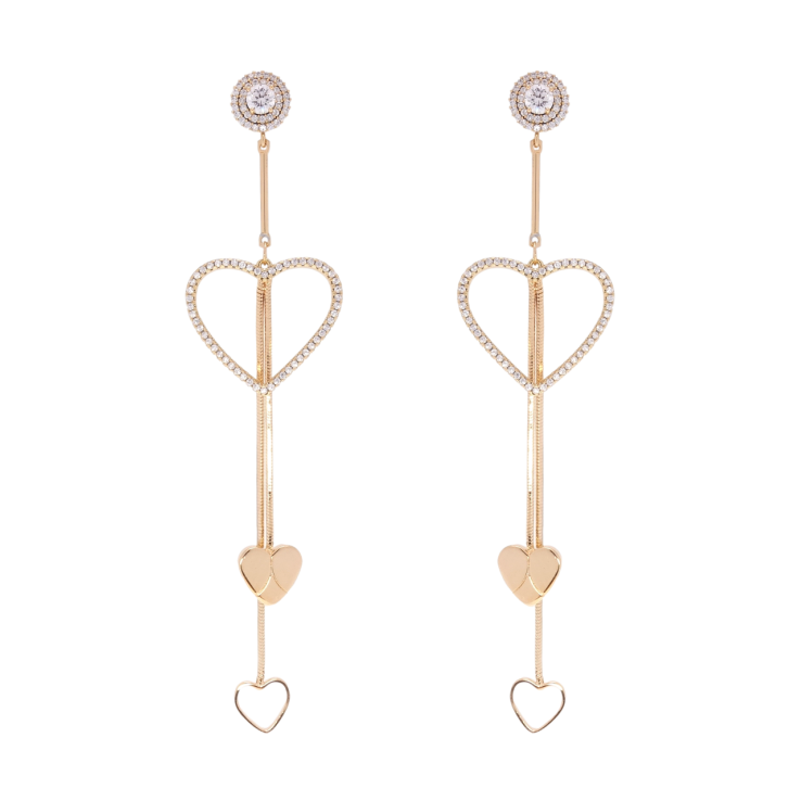 Серьги Xuping Позолота 18K пусеты Сердечки фото №16 Серьги Xuping Позолота 18K пусеты Сердечки фото №16