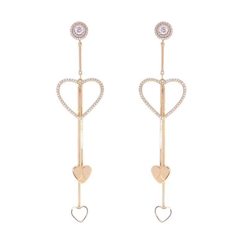 Сережки Xuping Позолота 18K пусети Сердечки фото №23 Сережки Xuping Позолота 18K пусети Сердечки фото №23