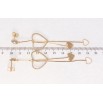 Серьги Xuping Позолота 18K пусеты Сердечки фото №2 Серьги Xuping Позолота 18K пусеты Сердечки фото №2
