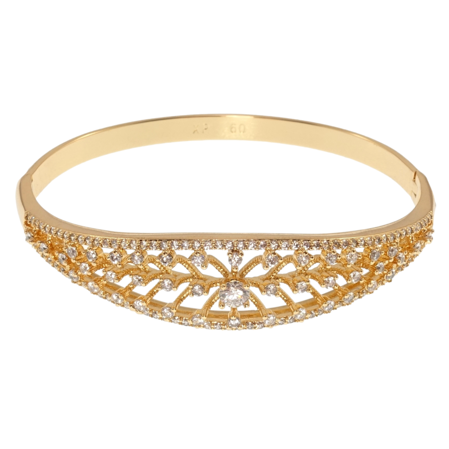 Браслет Xuping Позолота 18K Инкрустация цирконием ø 6см фото №1 Браслет Xuping Позолота 18K Инкрустация цирконием ø 6см фото №1