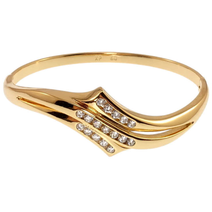 Браслет Xuping Позолота 18K Инкрустация цирконием ø 6см фото №18