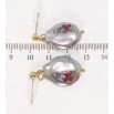 Сережки Xuping QQMM Позолота 14K пусети Підвіски із пластику з візерунком фото №2 Сережки Xuping QQMM Позолота 14K пусети Підвіски із пластику з візерунком фото №2