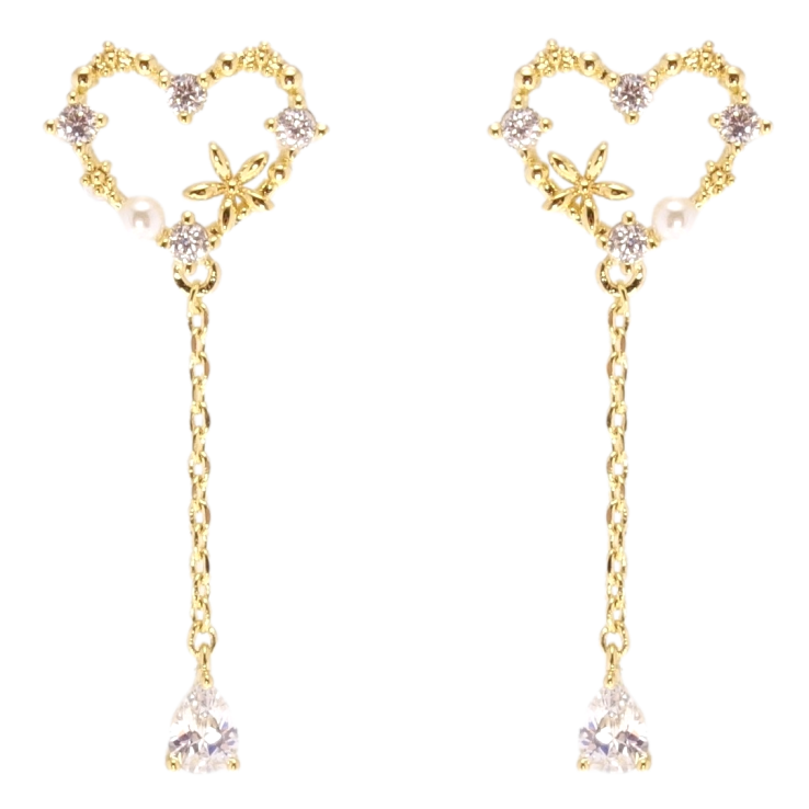 Сережки Xuping QQMM Позолота 14K пусети Сердечки фото №8 Сережки Xuping QQMM Позолота 14K пусети Сердечки фото №8