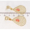 Сережки Xuping QQMM Позолота 14K пусети Ажурні крапельки фото №2 Сережки Xuping QQMM Позолота 14K пусети Ажурні крапельки фото №2