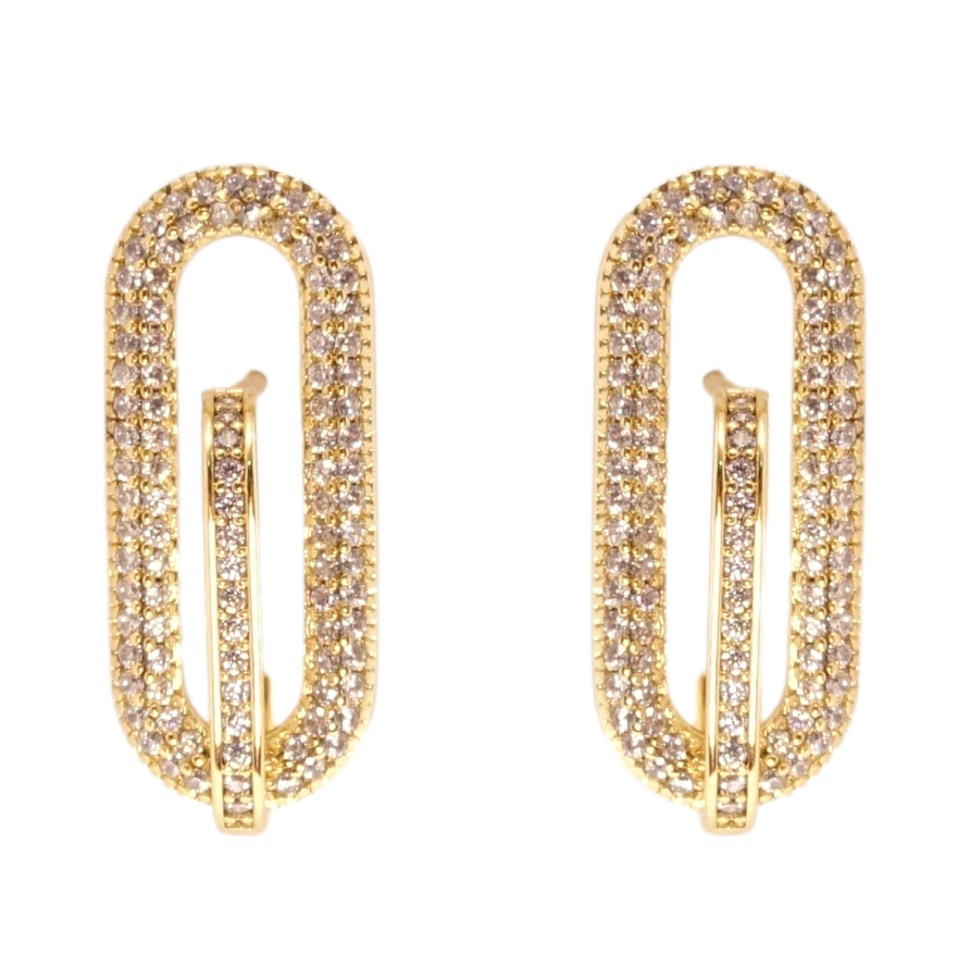 Серьги Xuping QQMM Позолота 14K пусеты Инкрустация цирконием фото №1 Серьги Xuping QQMM Позолота 14K пусеты Инкрустация цирконием фото №1