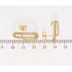 Серьги Xuping QQMM Позолота 14K пусеты Инкрустация цирконием фото №2 Серьги Xuping QQMM Позолота 14K пусеты Инкрустация цирконием фото №2