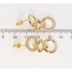 Сережки Xuping QQMM Позолота 14K пусети Асиметричні підвіски з цирконієм фото №2