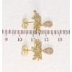 Сережки Xuping QQMM Позолота 14K пусети Інкрустація цирконієм фото №2